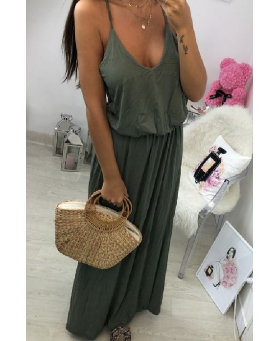 LONG DRESS 1010 MILITARY GREEN