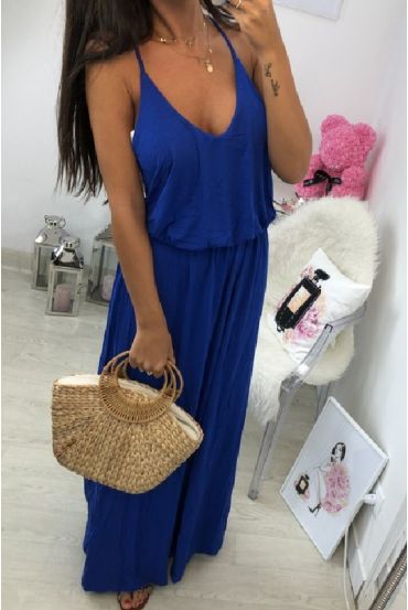 ROBE LONGUE 1010 BLEU ROYAL