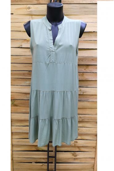 FLIEßENDEN KLEID 0993 MILITÄR GRÜN