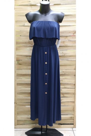 KLEID SCHULTERN DENUDEES 1012 BLAU MARINE