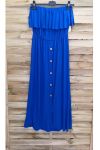 DRESS SHOULDERS DENUDEES 1012 ROYAL BLUE