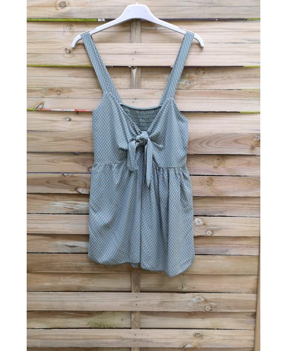 TOP HAS SHOULDER STRAPS, BACK ELASTIC 1018 MILITARY GREEN