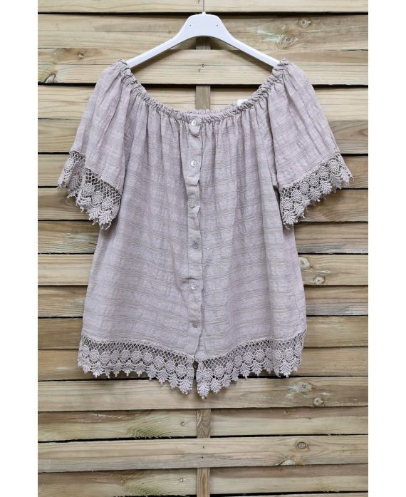 TOP LACE ON SHOULDERS 1017 BEIGE