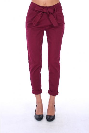 BROEK X 4 S-M-L-XL 0160 BORDEAUX