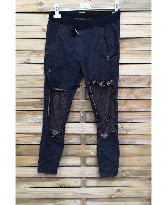 JEANS BROEK VERNIETIGEN 4023 ZWART