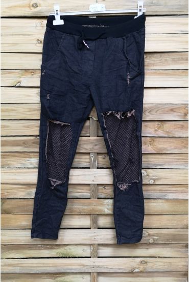 JEANS BROEK VERNIETIGEN 4023 ZWART