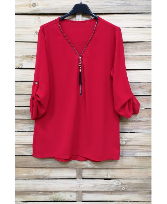 TOP ZIPPE 5103 ROUGE