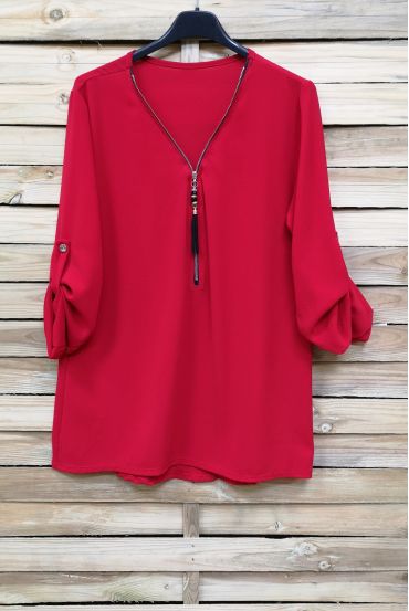 TOP ZIPPE 5103 ROUGE