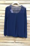 BLOUSE DRAPEE KANT S9003 NAVY