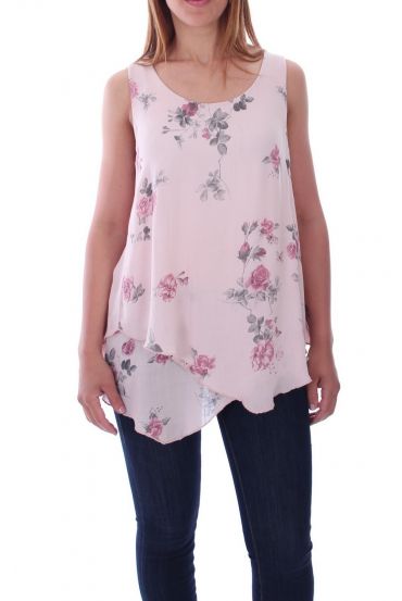 TOP DRAPE FLEURS 9136 ROSE