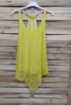 TOP IN SETA 1024 GIALLO