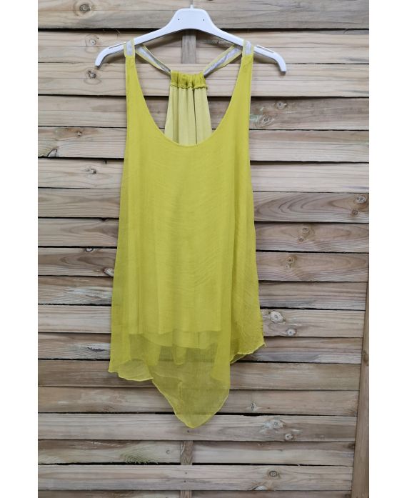 TOP IN SETA 1024 GIALLO