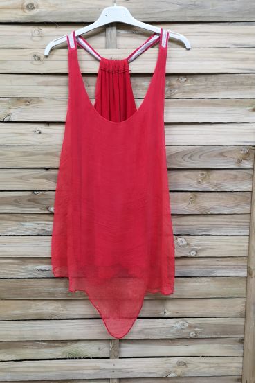 TOP IN SETA 1024 ROSSO