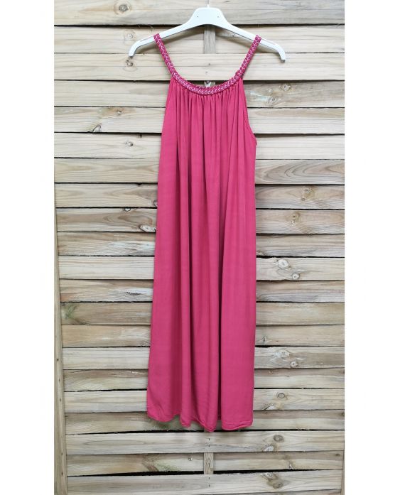 ROBE FLUIDE COL FANTAISIE 1025 FRAGOLA