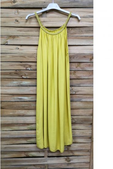 ROBE FLUIDE COL FANTAISIE 1025 JAUNE