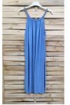 VLOEIENDE JURK FANCY KRAAG 1025 BLAUW