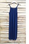 ROBE FLUIDE COL FANTAISIE 1025 BLEU MARINE