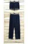 CONJUNTO DE 2 PIEZAS DE ENCAJE 1029 NEGRO