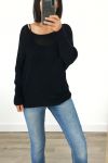 PULL EN LAINE 3016 NOIR