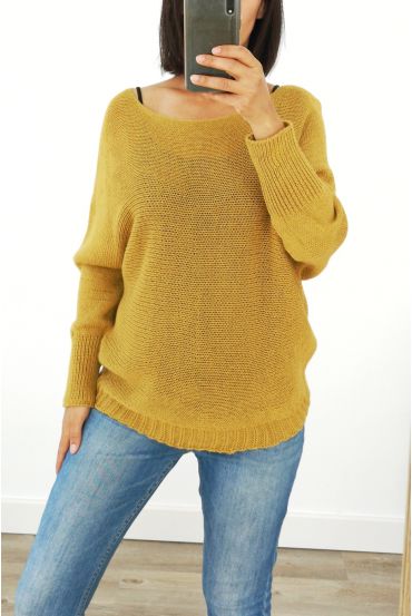 PULLOVER AUS WOLLE 3016 SENF