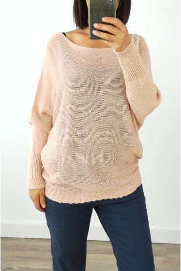 PULLOVER AUS WOLLE 3016 ROSA