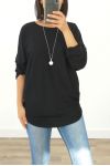 A SWEATER-SOFT + NECKLACE OFFERED 3005 BLACK