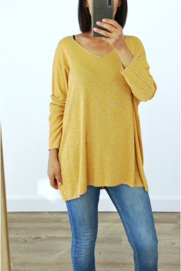PULL OVERSIZE IRISE 3035 MOUTARDE