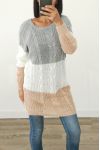 PULL LONG EN LAINE 3032 GRIS