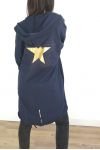 JACKET BACK STAR RHINESTONES 3031 NAVY BLUE