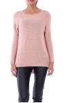 PULLOVER DOS PETITS NŒUDS 3021 ROSE