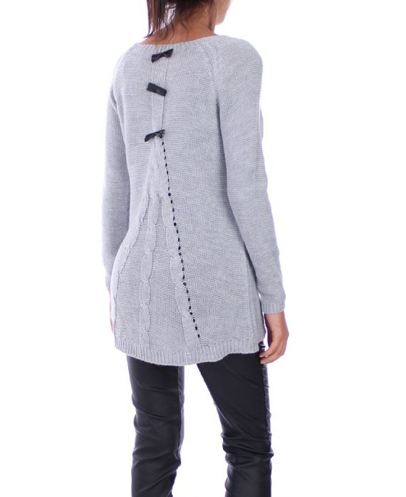 PULLOVER PICCOLE NODI 3021 GRIGIO