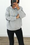 SWEAT A CAPUCHE VIP PRIVATE 3038 GRIS
