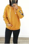 SWEAT A CAPUCHE VIP PRIVATE 3038 MOUTARDE
