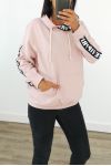 SWEAT A CAPUCHE VIP PRIVATE 3038 ROSE