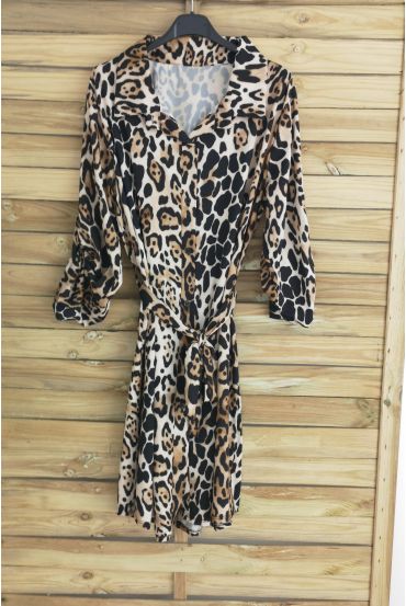 ROBE CHEMISE 3010 LEOPARD