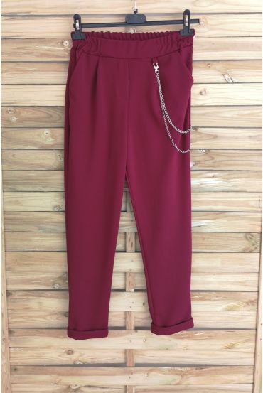 LOT 4 PANTALONS 3039 BORDEAUX