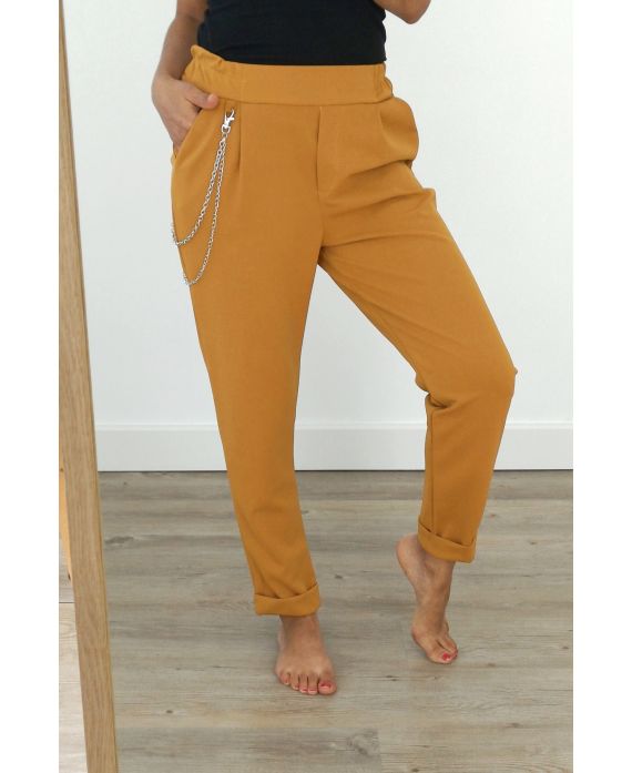 LOT 4 PANTALONS 3039 MOUTARDE