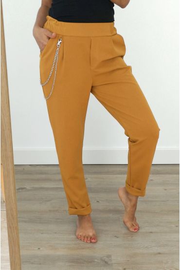 LOT 4 PANTALONS 3039 MOUTARDE