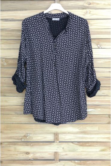 BLOUSE PRINTS 3018 BLACK