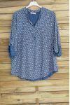 BLUSA STAMPA 3018 BLU