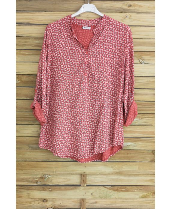 BLOUSE PRINTS 3018 BRICK