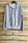 SWEAT A CAPUCHE 3040 GRIS CLAIR