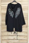 JACKET BACK WINGS HAS GLITTER 3040 BLACK