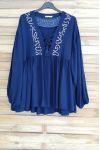 TUNIC OVERSIZE HAS SEQUINS 3045 NAVY BLUE