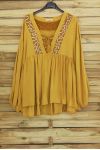 TUNIC OVERSIZE HAS SEQUINS 3045 MUSTARD