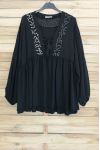 TUNIC OVERSIZE HAS SEQUINS 3045 BLACK