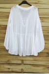 TUNIC OVERSIZE HAS SEQUINS 3045 WHITE