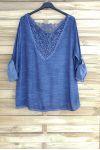 TOP BACK LACE 3048 NAVY BLAUW