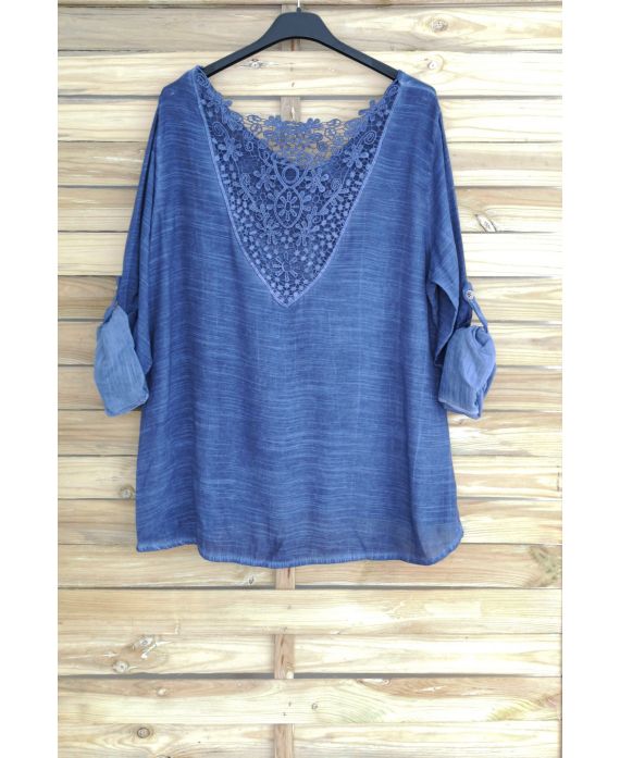 TOP BACK LACE 3048 NAVY BLAUW
