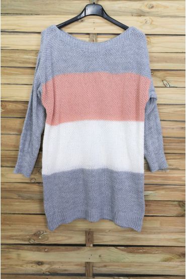 WOOL PULLOVER HABS 3026 GRAY